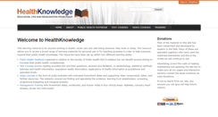 Desktop Screenshot of healthknowledge.org.uk
