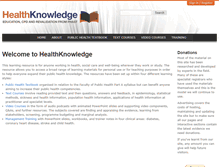 Tablet Screenshot of healthknowledge.org.uk